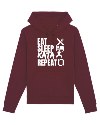 Eat Sleep Kata Repeat  Burgundy