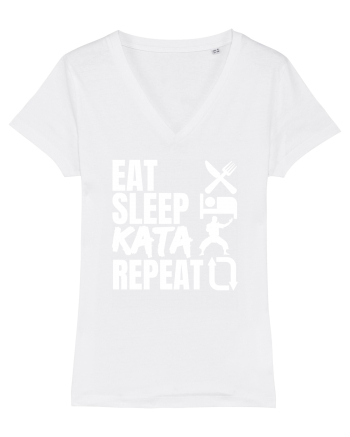 Eat Sleep Kata Repeat  White