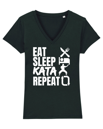 Eat Sleep Kata Repeat  Black