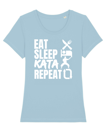 Eat Sleep Kata Repeat  Sky Blue