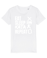 Eat Sleep Kata Repeat  Tricou mânecă scurtă  Copii Mini Creator