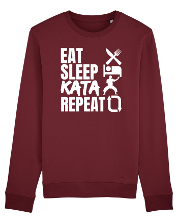 Eat Sleep Kata Repeat  Burgundy