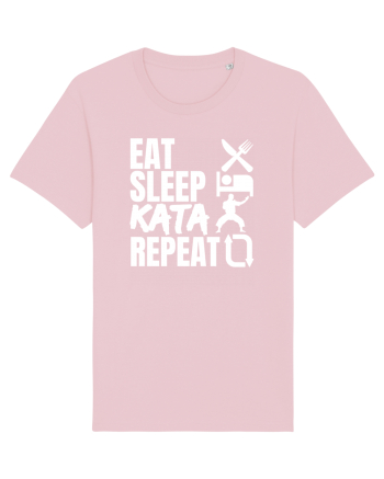 Eat Sleep Kata Repeat  Cotton Pink