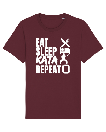 Eat Sleep Kata Repeat  Burgundy