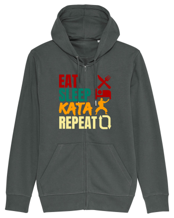 Eat Sleep Kata Repeat  Anthracite