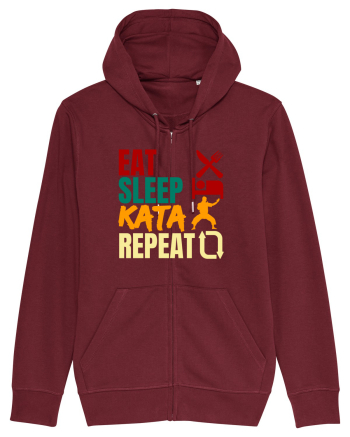 Eat Sleep Kata Repeat  Burgundy