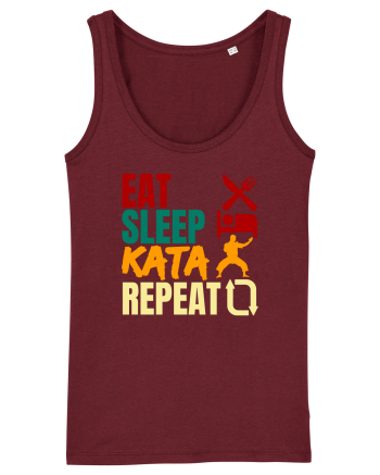 Eat Sleep Kata Repeat  Burgundy