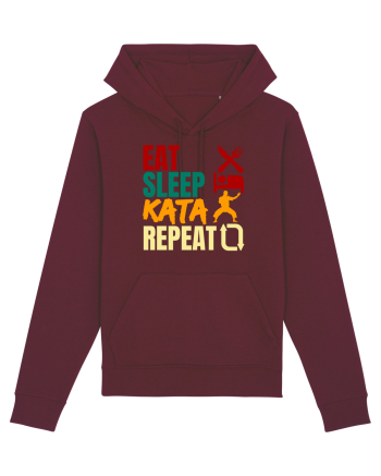 Eat Sleep Kata Repeat  Burgundy
