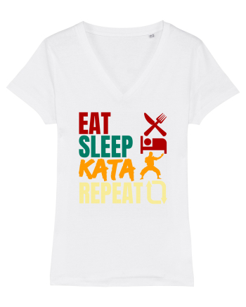 Eat Sleep Kata Repeat  White
