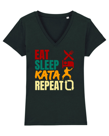 Eat Sleep Kata Repeat  Black