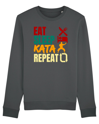 Eat Sleep Kata Repeat  Anthracite