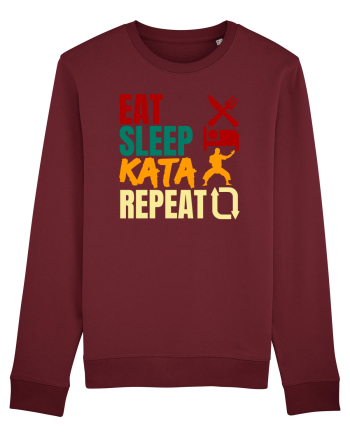 Eat Sleep Kata Repeat  Burgundy
