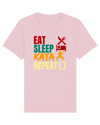 Eat Sleep Kata Repeat  Cotton Pink