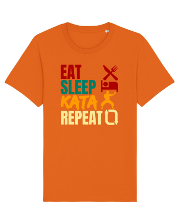 Eat Sleep Kata Repeat  Bright Orange