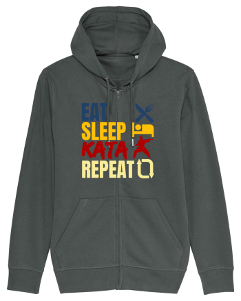 Eat Sleep Kata Repeat  Anthracite