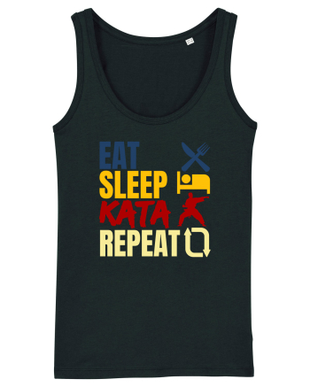 Eat Sleep Kata Repeat  Black