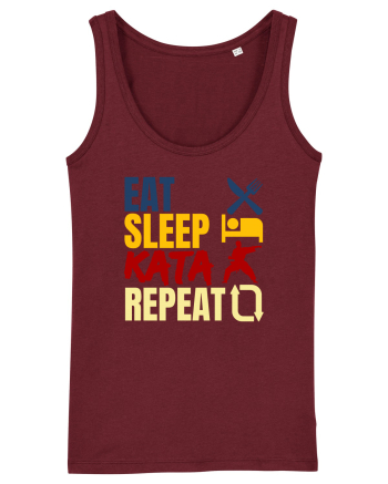 Eat Sleep Kata Repeat  Burgundy