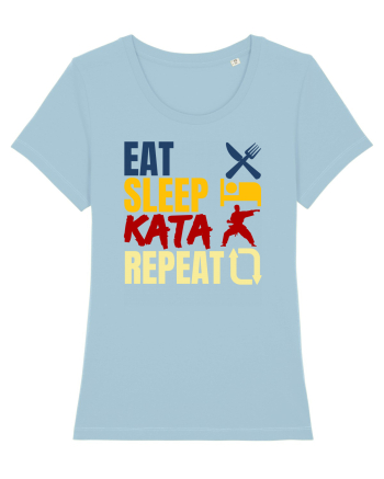 Eat Sleep Kata Repeat  Sky Blue