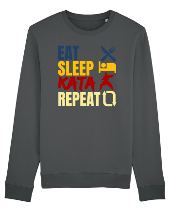 Eat Sleep Kata Repeat  Anthracite