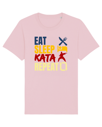 Eat Sleep Kata Repeat  Cotton Pink