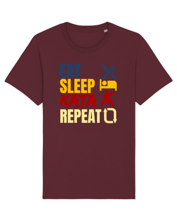 Eat Sleep Kata Repeat  Burgundy