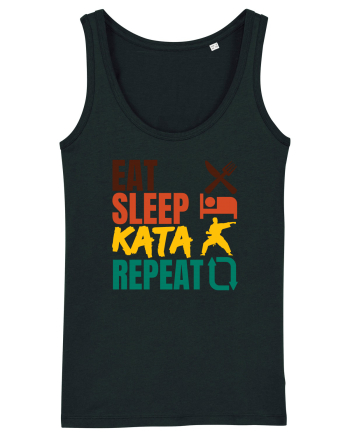 Eat Sleep Kata Repeat  Black