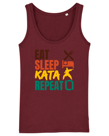 Eat Sleep Kata Repeat  Burgundy