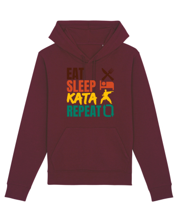Eat Sleep Kata Repeat  Burgundy