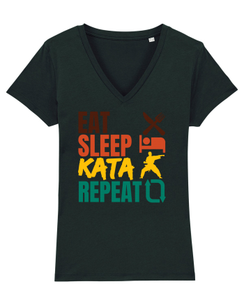 Eat Sleep Kata Repeat  Black