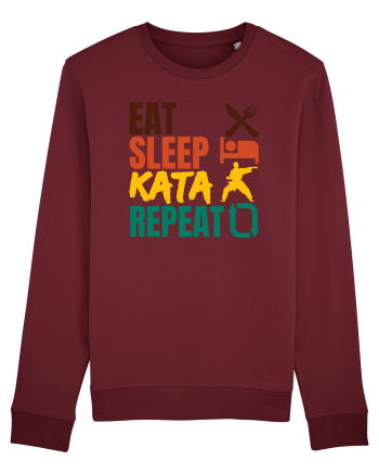Eat Sleep Kata Repeat  Burgundy
