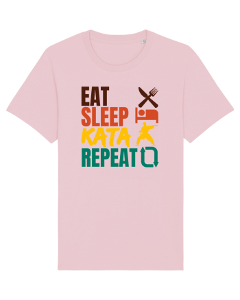 Eat Sleep Kata Repeat  Cotton Pink