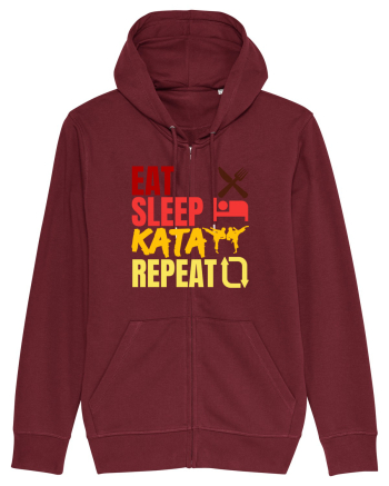 Eat Sleep Kata Repeat  Burgundy