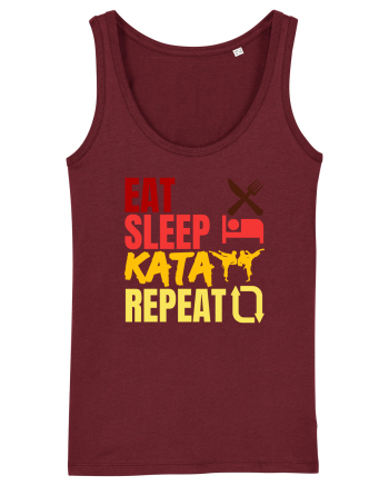 Eat Sleep Kata Repeat  Burgundy
