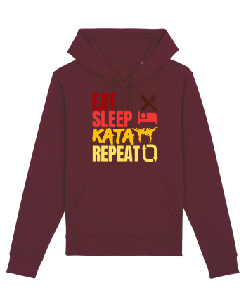 Eat Sleep Kata Repeat  Burgundy
