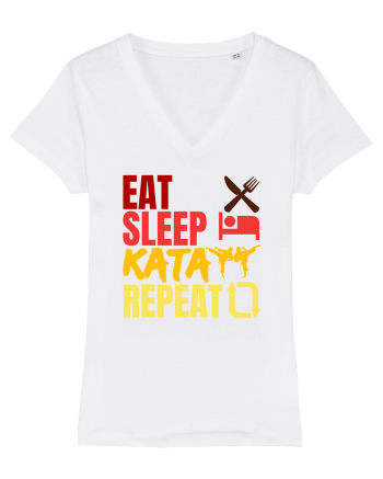 Eat Sleep Kata Repeat  White