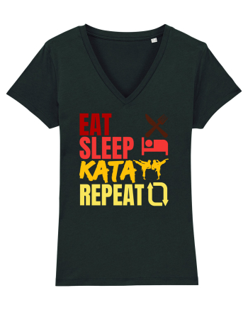 Eat Sleep Kata Repeat  Black