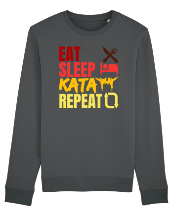 Eat Sleep Kata Repeat  Anthracite