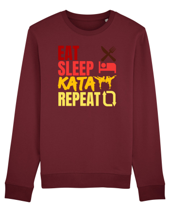 Eat Sleep Kata Repeat  Burgundy