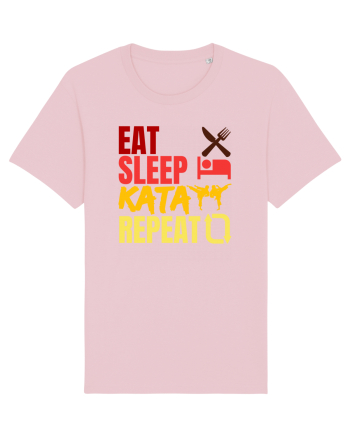 Eat Sleep Kata Repeat  Cotton Pink