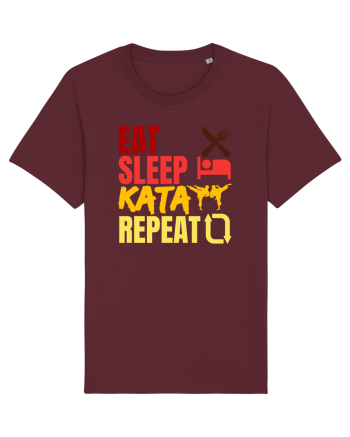 Eat Sleep Kata Repeat  Burgundy