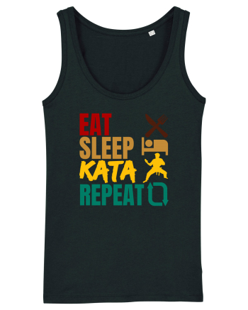Eat Sleep Kata Repeat  Black
