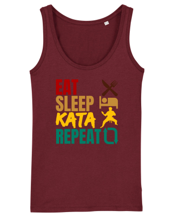 Eat Sleep Kata Repeat  Burgundy