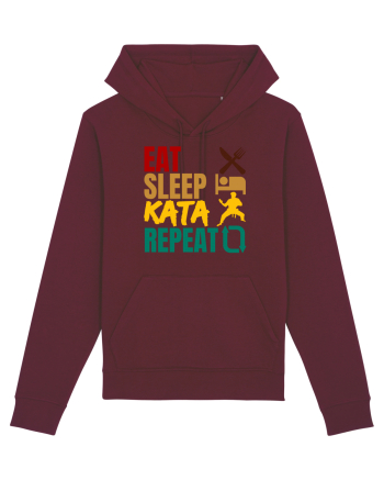 Eat Sleep Kata Repeat  Burgundy