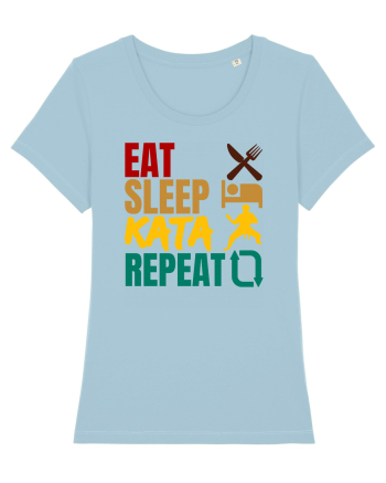 Eat Sleep Kata Repeat  Sky Blue
