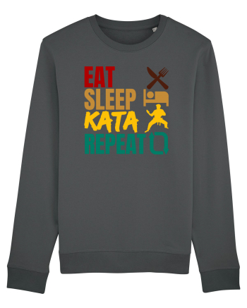 Eat Sleep Kata Repeat  Anthracite
