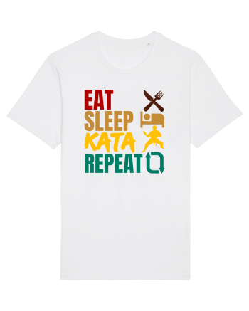Eat Sleep Kata Repeat  White