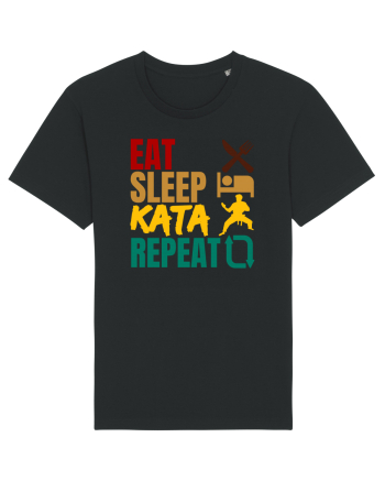 Eat Sleep Kata Repeat  Black