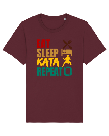 Eat Sleep Kata Repeat  Burgundy