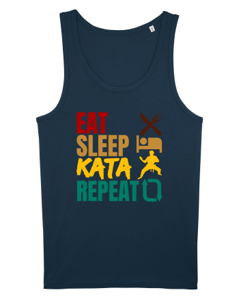Eat Sleep Kata Repeat  Navy