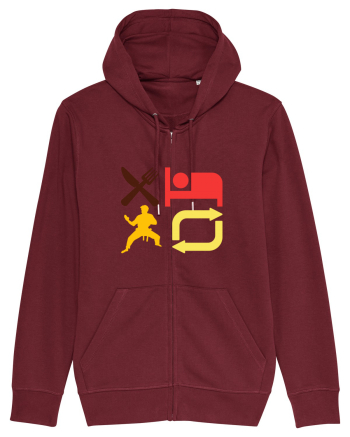 Eat Sleep Kata Repeat  Burgundy